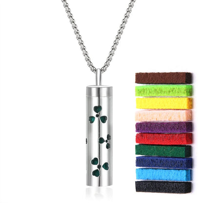 Aromatherapy Necklace Diffuser Pendant 316L Stainless Steel Locket Aroma Perfume Oils Essential Oil Diffuser Pendant Necklace