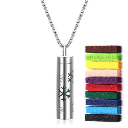 Aromatherapy Necklace Diffuser Pendant 316L Stainless Steel Locket Aroma Perfume Oils Essential Oil Diffuser Pendant Necklace