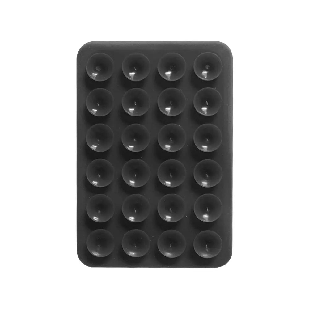 GUUGEI Suction Cup Wall Stand Mat Multifunctional Silicone Suction Phone Holder Square Anti-Slip Single-Sided Leather Case Mount