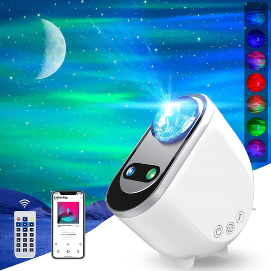 Aurora Borealis LED Galaxy Projector - Starry Night Light for Home and Bedroom Decor