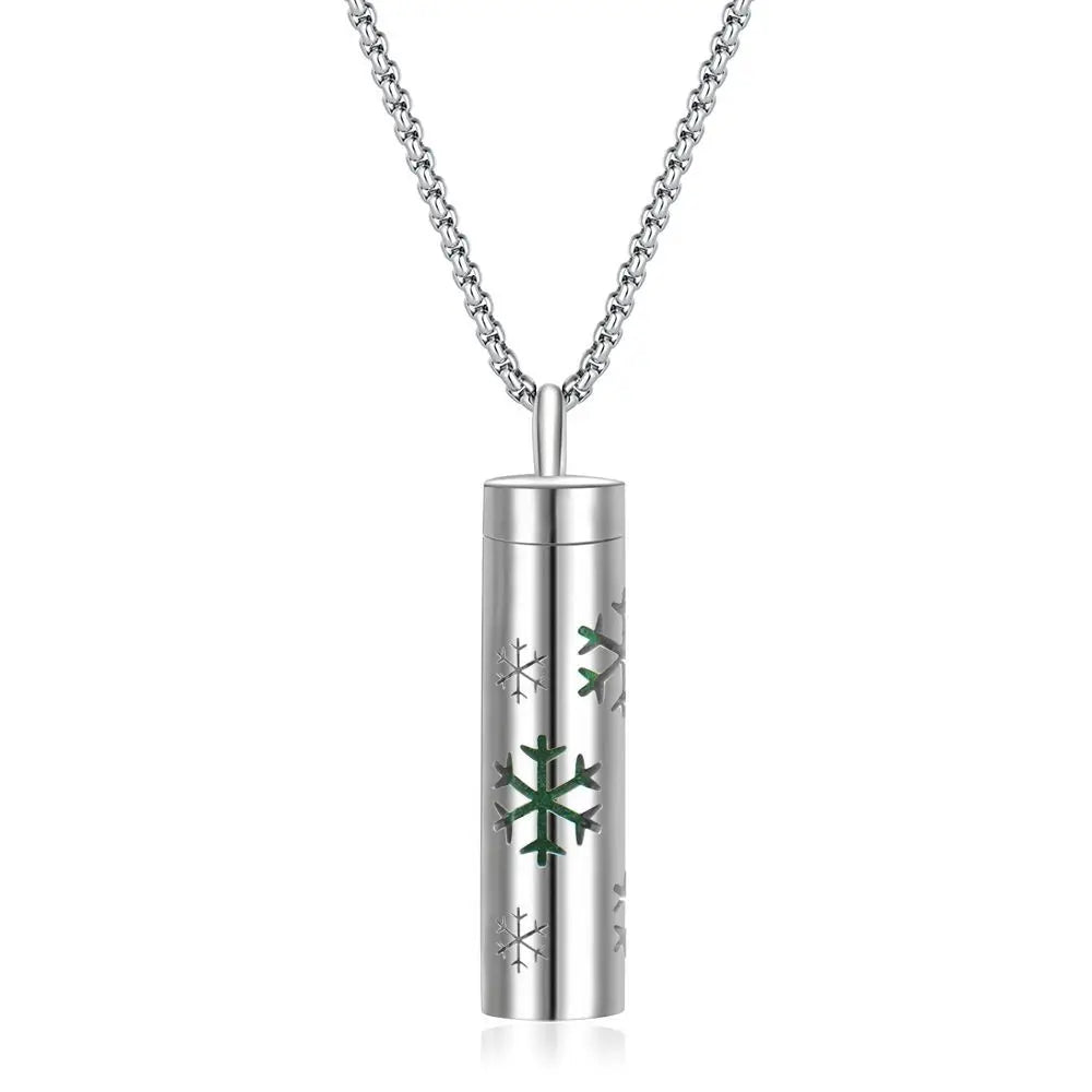 Aromatherapy Necklace Diffuser Pendant 316L Stainless Steel Locket Aroma Perfume Oils Essential Oil Diffuser Pendant Necklace