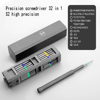 32/46 in 1 Screwdriver Set Magnetic Screwdriver Bits Torx Hex Screw Driver Set Precision Phone PC Repair Tool Kit Hand Tool