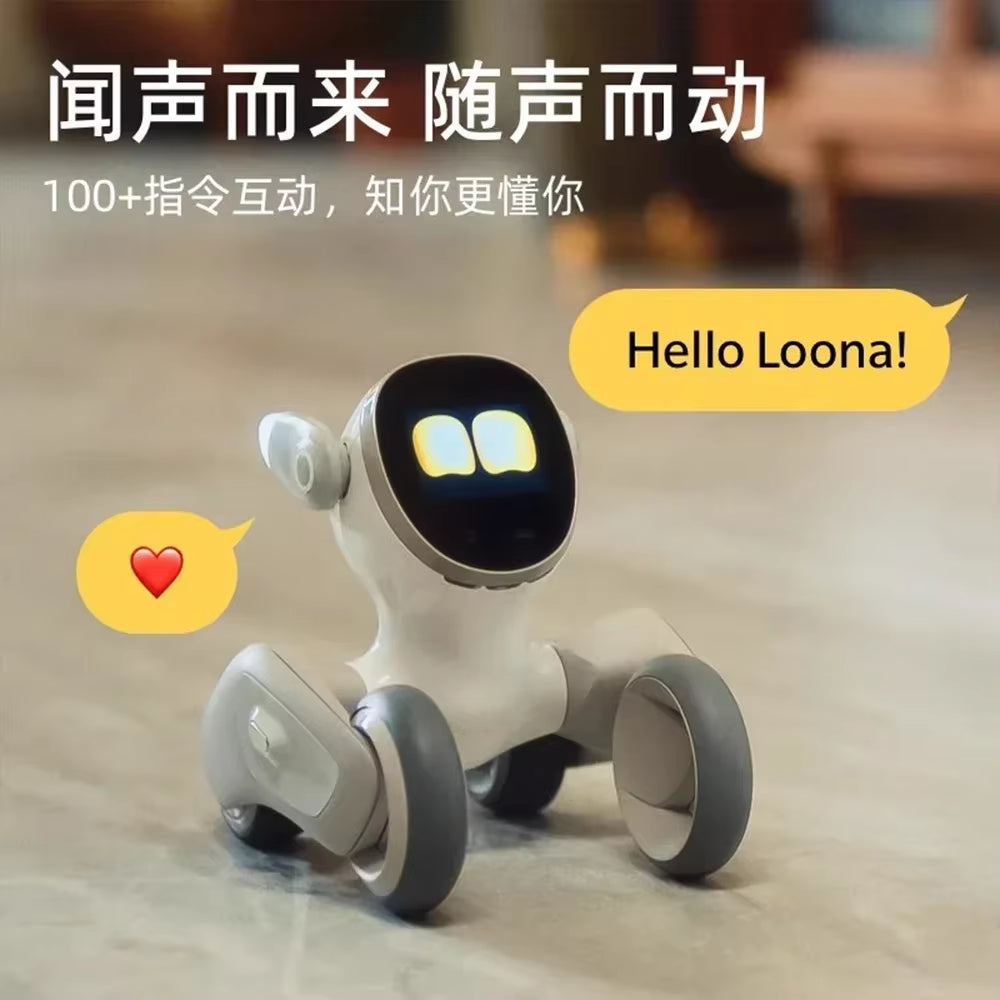 LOONA Smart Robot Luna Accompany Voice Dog Intelligent Emopet Robots Monitor Electronic Toy Machine Compatible Game Gift Custom